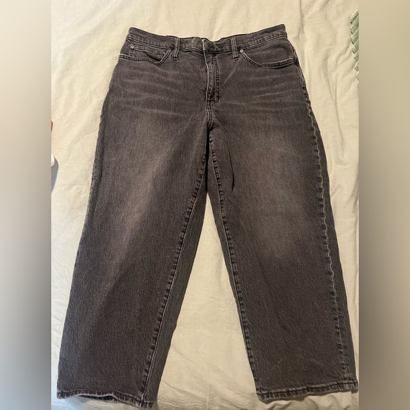 Madewell Balloons Jeans- black/gray wash - Picture 1 of 5